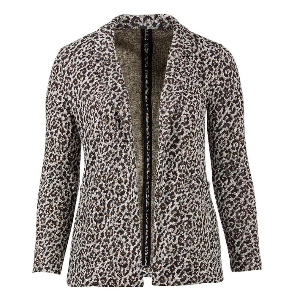 Dex Leopard Print Women's Blazer Jacket
